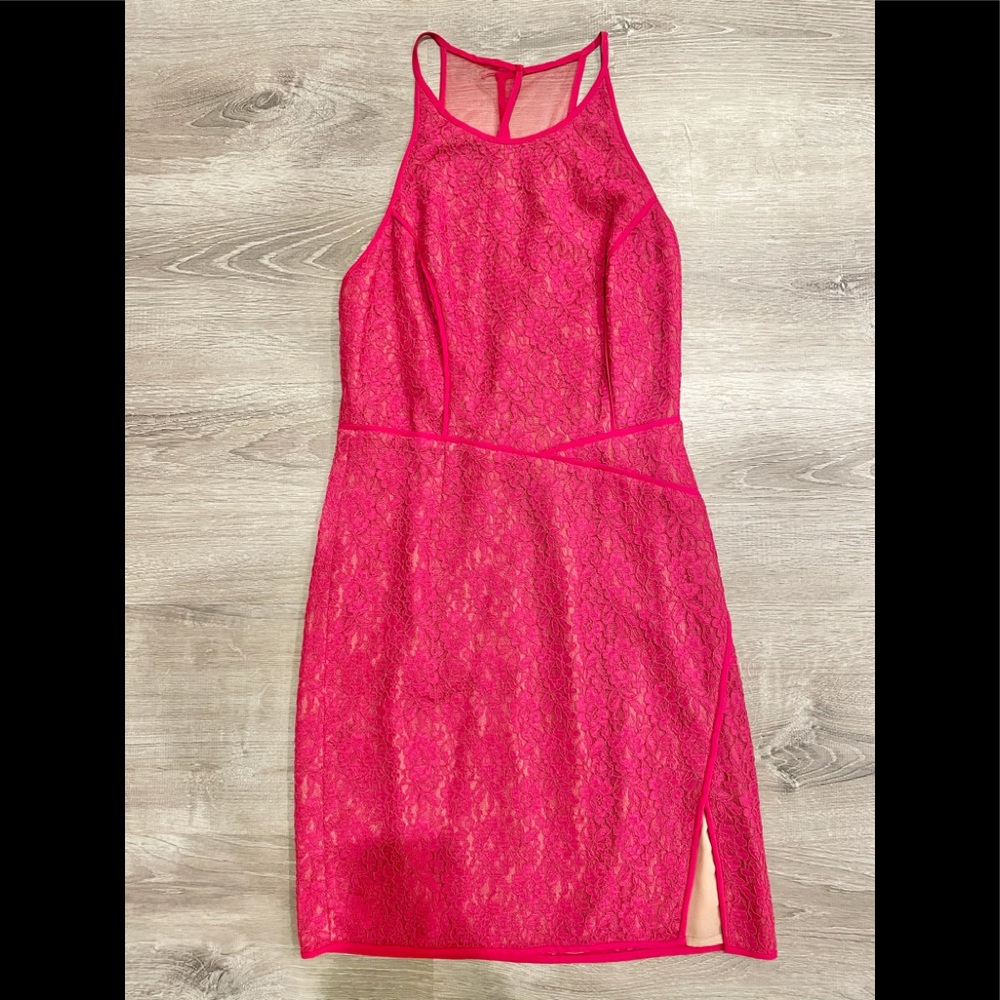 COPY - BCBG Pink Lace Dress